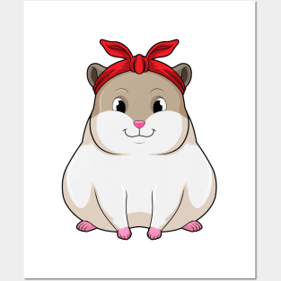 Hamster with Bandana Posters and Art